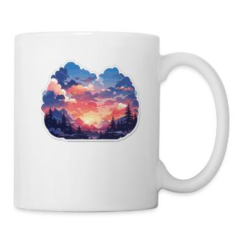 Mountain Mountains Mountain Mountains Mountain Landscape Mountaineer - Mug - white - Right