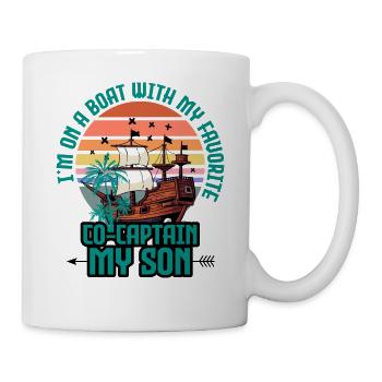 Mom And Son Summer Cruise Favorite Co-Captain - Mug - white - Right
