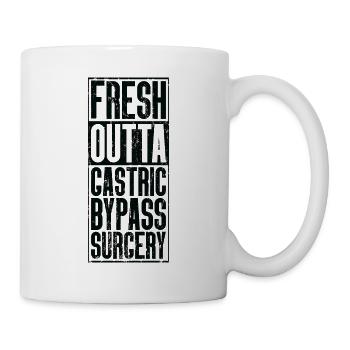 Fresh Outta Surgery - Bypass gastrique - Mug blanc - blanc - Droite