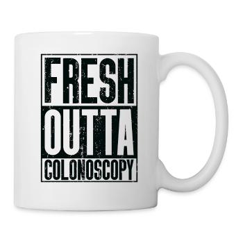 Fresh Outta Surgery - Colonoscopy - Mug - white - Right