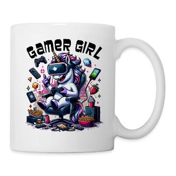 Gamer Girl Gaming & Gamer Femmes & Filles - Mug blanc - blanc - Droite