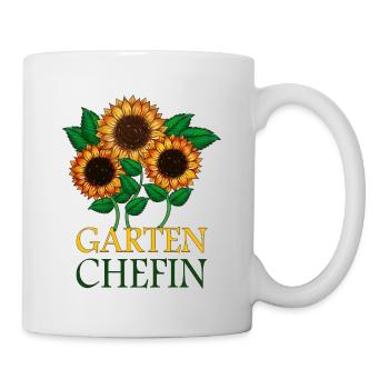 mère, jardin, patron, fleurs, lit, légumes, fruits, récolte - Mug blanc - blanc - Droite