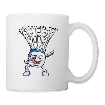 Badminton Makes Dabbing Holiday Dance Dab Design - Mug - white - Right