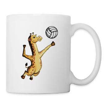 Kids Giraffes Fan Volleyball Game Volleyball Net - Mug - white - Right