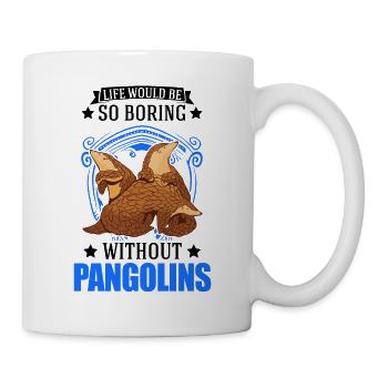 Pangolin Geschenk Schuppentier - Tasse - Weiß - Rechts