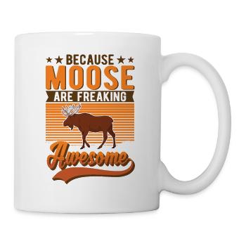 Moose Gift Moose Antlers Scandinavia - Mug - white - Right