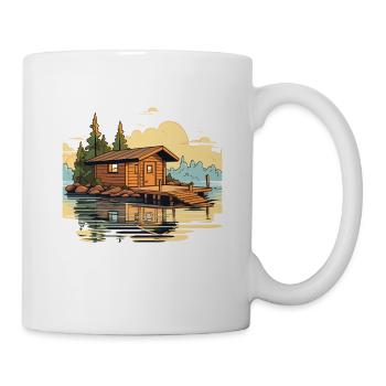 Gift for sauna fans sauna lovers with humor - Mug - white - Right