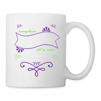 present cool outdoors forest animal geek attitude - Mug - white - Right