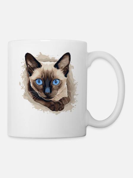 Siamese Cat Siamkatze - Tasse - Weiß