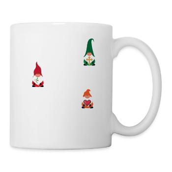 Faith Hope Love Religious Family Christmas Gnome - Mug - white - Right