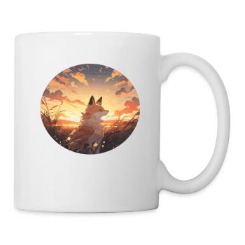 Fuchs Füchse Fuchs Kinder Fuchs Baby Tier Wald - Tasse - Weiß - Rechts