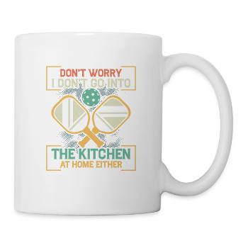 Don't Worry Kitchen Paddle Pickleball - Tasse - Weiß - Rechts