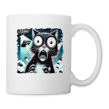Lustiges Außerirdischer Alien Believe - Tasse - Weiß - Rechts