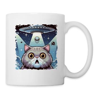 Lustiges Außerirdischer Alien Believe - Tasse - Weiß - Rechts