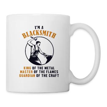 Blacksmith King Master Guardian Kunstschmied - Mug - white - Right