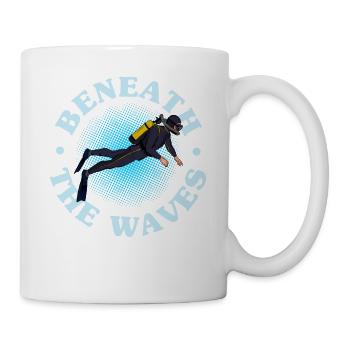 Scuba Diving, Scuba Diving, Holiday Sea Diver - Mug - white - Right
