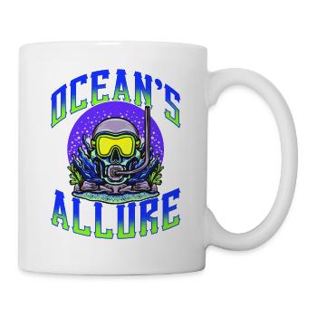 Scuba Diving, Scuba Diving, Holiday Sea Diver - Mug - white - Right