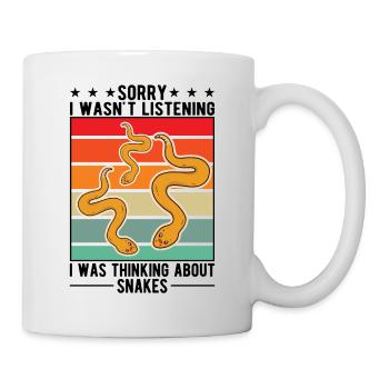 Schlangen Besitzer Kornnatter Natter - Tasse - Weiß - Rechts