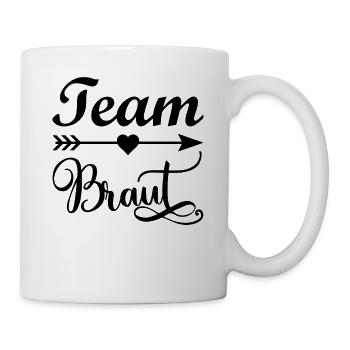 Team Braut Junggesellenabschied Party die Braut - Tasse - Weiß - Rechts
