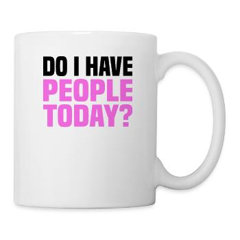 Misanthrop Menschenhasser Asozial Introvertiert - Tasse - Weiß - Rechts