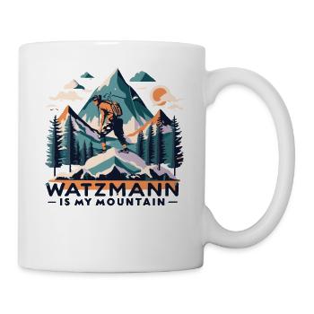 L’assaut du sommet du Watzmann : le rêve d’un alpiniste - Mug blanc - blanc - Droite