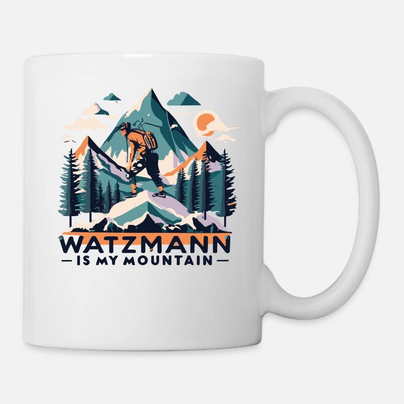 Gipfelsturm am Watzmann: Ein Bergsteiger Traum - Tasse - Weiß