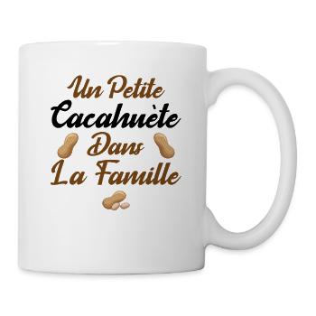 Bébé Petite Cacahuète Je T'aime - Mug blanc - blanc - Droite