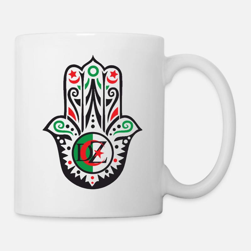 1 2 3 viva l Algérie main de fatma - Mug blanc - blanc