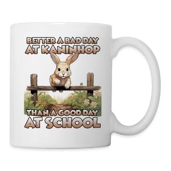 Agility joy Kaninhop gift rabbits fans - Mug - white - Right