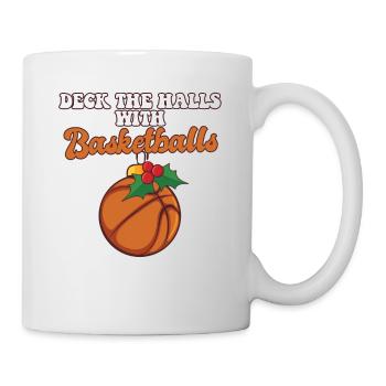 Deck The Halls With Basketball Player Coach - Mug - white - Right