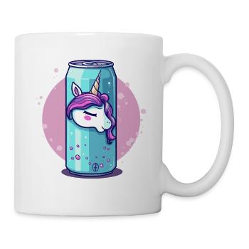 sprudeliger Einhorn Saft aus der Dose - Tasse - Weiß - Rechts