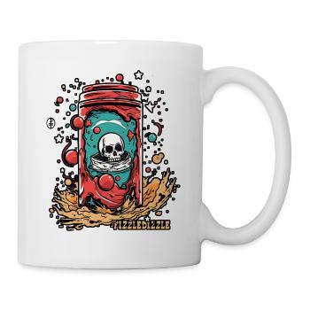Drink, Sizzle, Dizzle The Skull Soda Can - Mug - white - Right