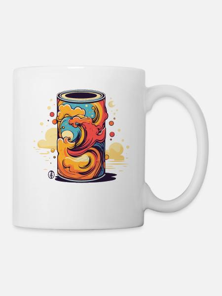 Un conteneur nuageux, un nuage peut - Mug blanc - blanc