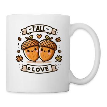 Cute Fall & Love - Thanksgiving Turkey Time Kids - Mug - white - Right