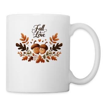 Cute Fall & Love - Thanksgiving Turkey Time Kids - Mug - white - Right
