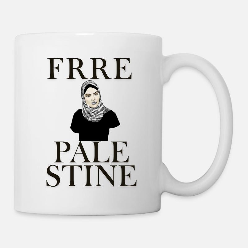 Femme de Palestine libre - Mug blanc - blanc