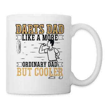 Darts Dad Like a more ordinary - Tasse - Weiß - Rechts
