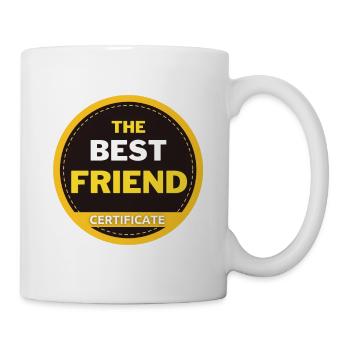 Urkunde für den besten Freund der Welt - Tasse - Weiß - Rechts
