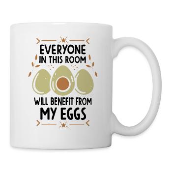 Take Advantage of My Eggs - Breakfast Egg - Mug - white - Right