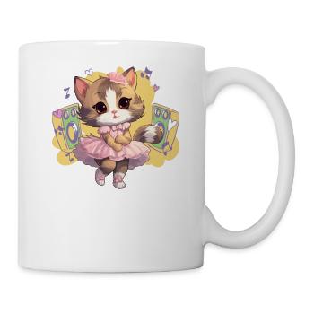 Ballerina, Kitten, Cats, Ballet Dancer - Mug - white - Right