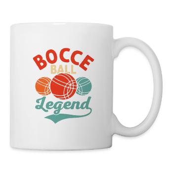 Joueur d’équipe Pétanque Legend Petangue - Mug blanc - blanc - Droite