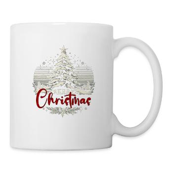Merry Christmas Weihnachtsfeier Weihnachts - Tasse - Weiß - Rechts