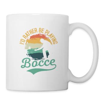 I'd Rather Be Playing Bocce Petangue Team Player - Mug - white - Right