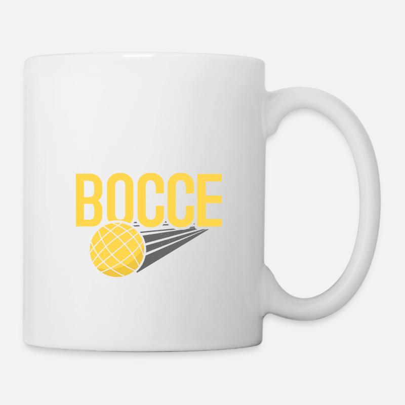 Je préfère jouer à la pétanque en équipe - Mug blanc - blanc