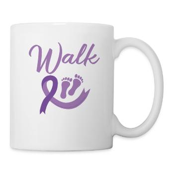 Marsch Zur Beendigung Der Alzheimer-krankheit Für - Tasse - Weiß - Rechts