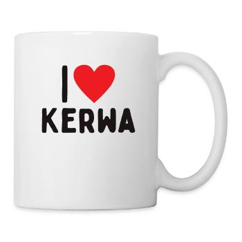 i love Kerwa Kirchweih Volksfest Kirmes Rummel - Tasse - Weiß - Rechts