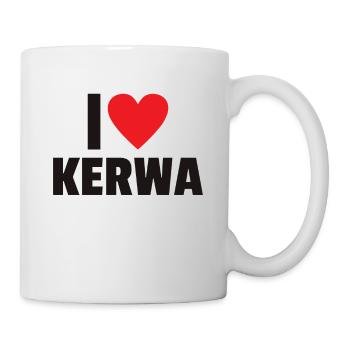 i love Kerwa Kirchweih Volksfest Kirmes Rummel - Tasse - Weiß - Rechts