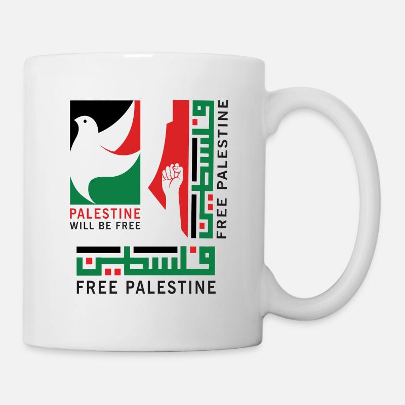 Palestine libre - sera libre - Mug blanc - blanc