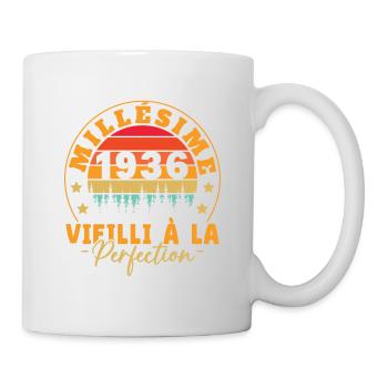 Cadeau Millésime 1936 Vieilli À La Perefection - Mug blanc - blanc - Droite
