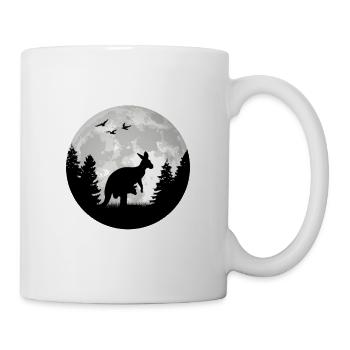Kangaroo, Moon, Australia, Kangaroo - Mug - white - Right